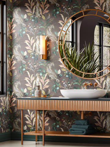 Cheetah Wallpaper Brown