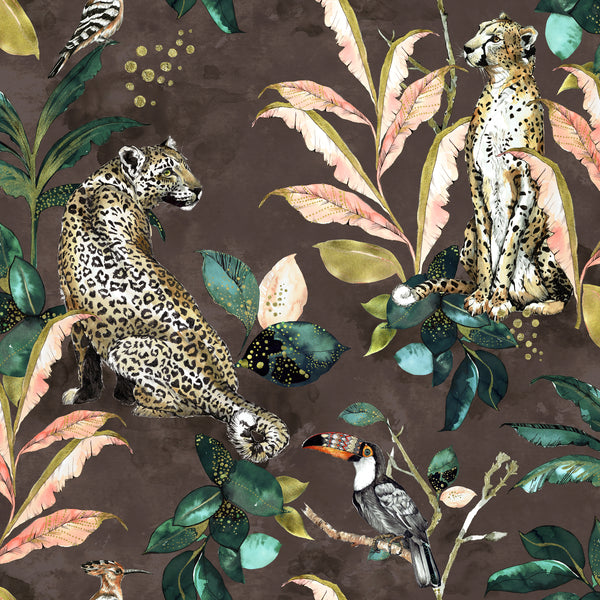 Cheetah Wallpaper Brown