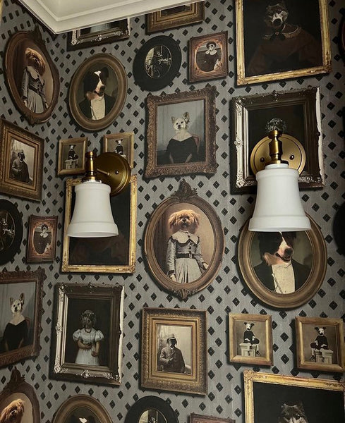 Top Dog Wallpaper Grey