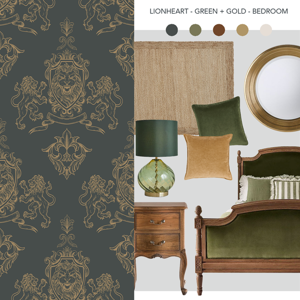 Lionheart Wallpaper Green