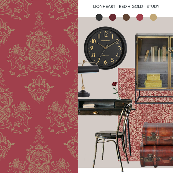 Lionheart Wallpaper Red