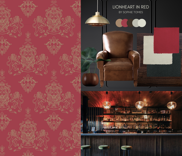 Lionheart Wallpaper Red