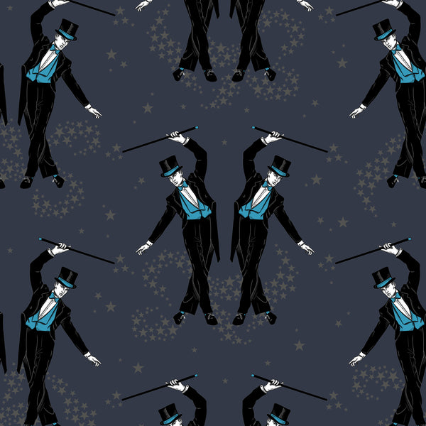 Showboys Wallpaper Black & Blue