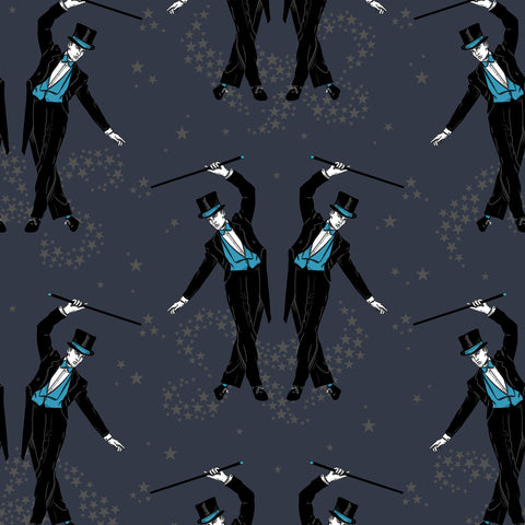 Showboys Wallpaper Black & Blue