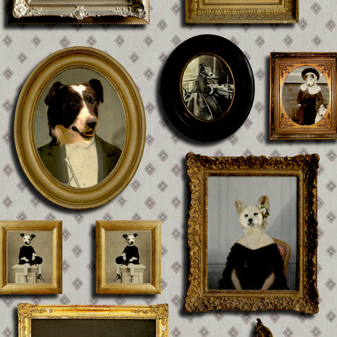 Top Dog Wallpaper Cream