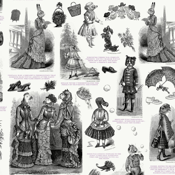 Visitorian Fashionista  Black & White