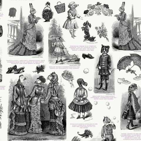 Visitorian Fashionista  Black & White