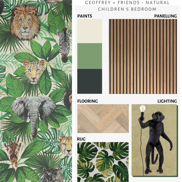 Geoffrey & Friends Wallpaper Cream