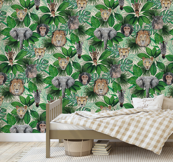 Geoffrey & Friends Wallpaper Cream
