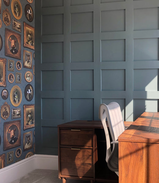 Portrait Gallery Wallpaper Blue