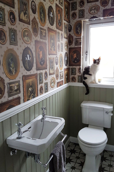 Portrait Gallery Wallpaper Taupe