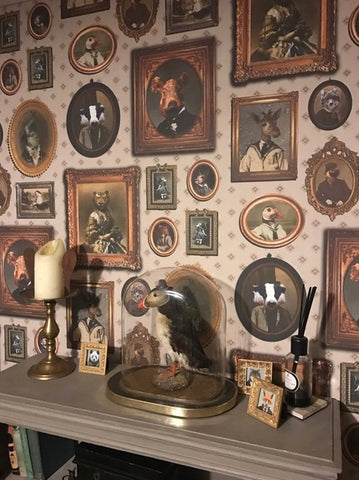 Portrait Gallery Wallpaper Taupe