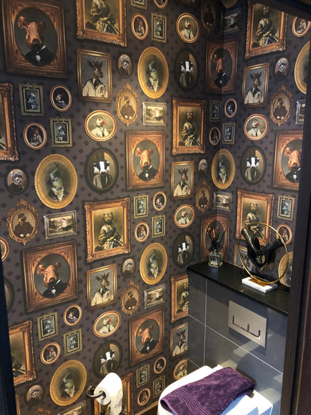 Portrait Gallery Wallpaper Mauve