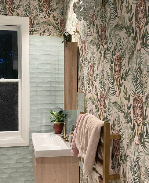 Tiger Tiger Wallpaper Cream