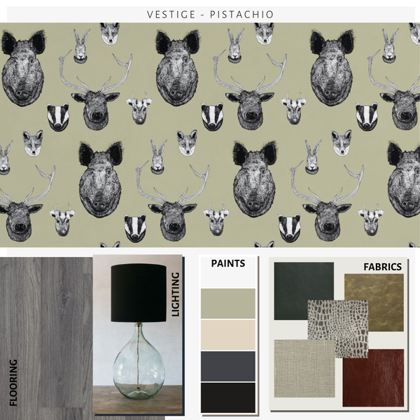 Vestige Wallpaper Pistachio