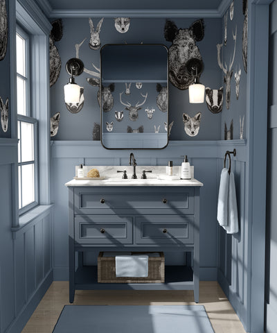 Vestige Wallpaper Blue