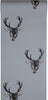 Stag Print Wallpaper Grey
